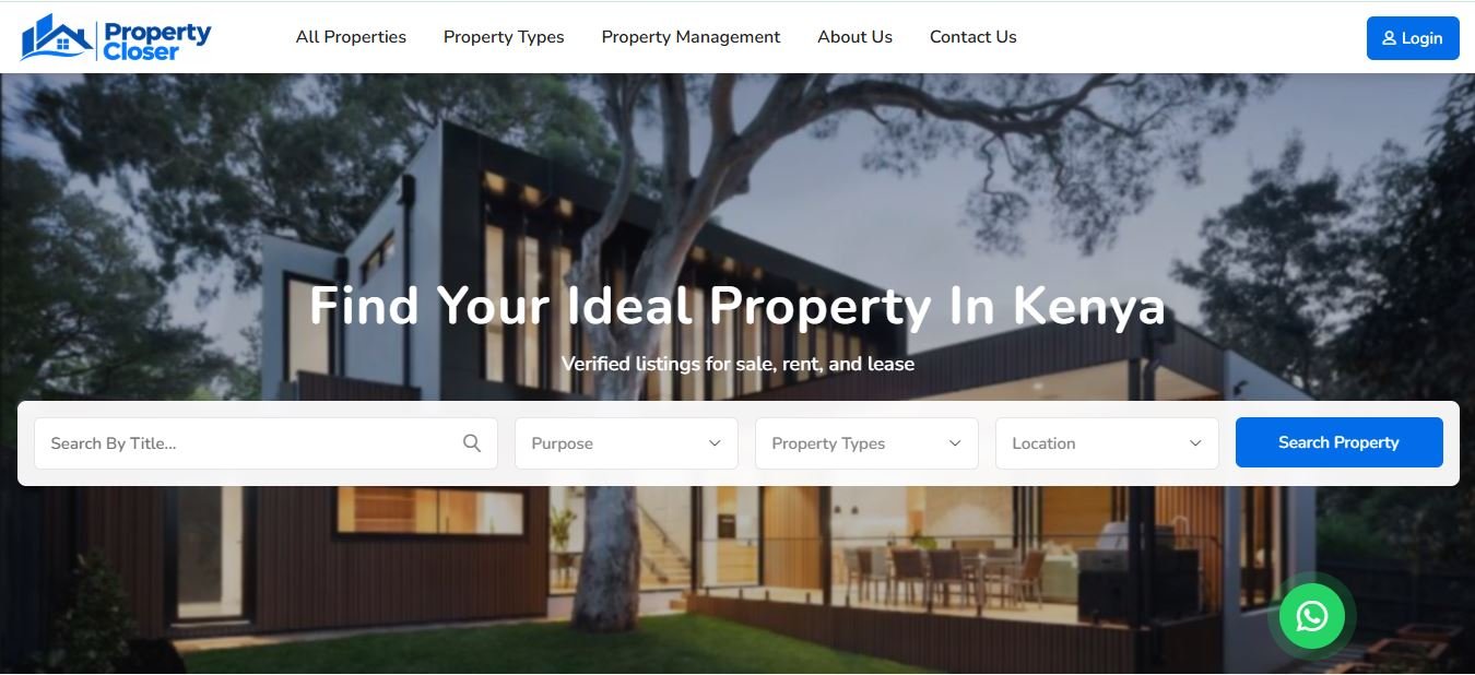 propertycloser.co.ke preview