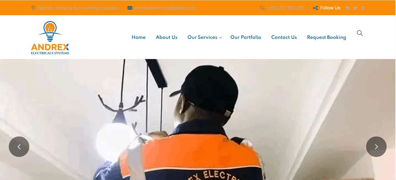 andrexelectricalssystems.co.ke preview