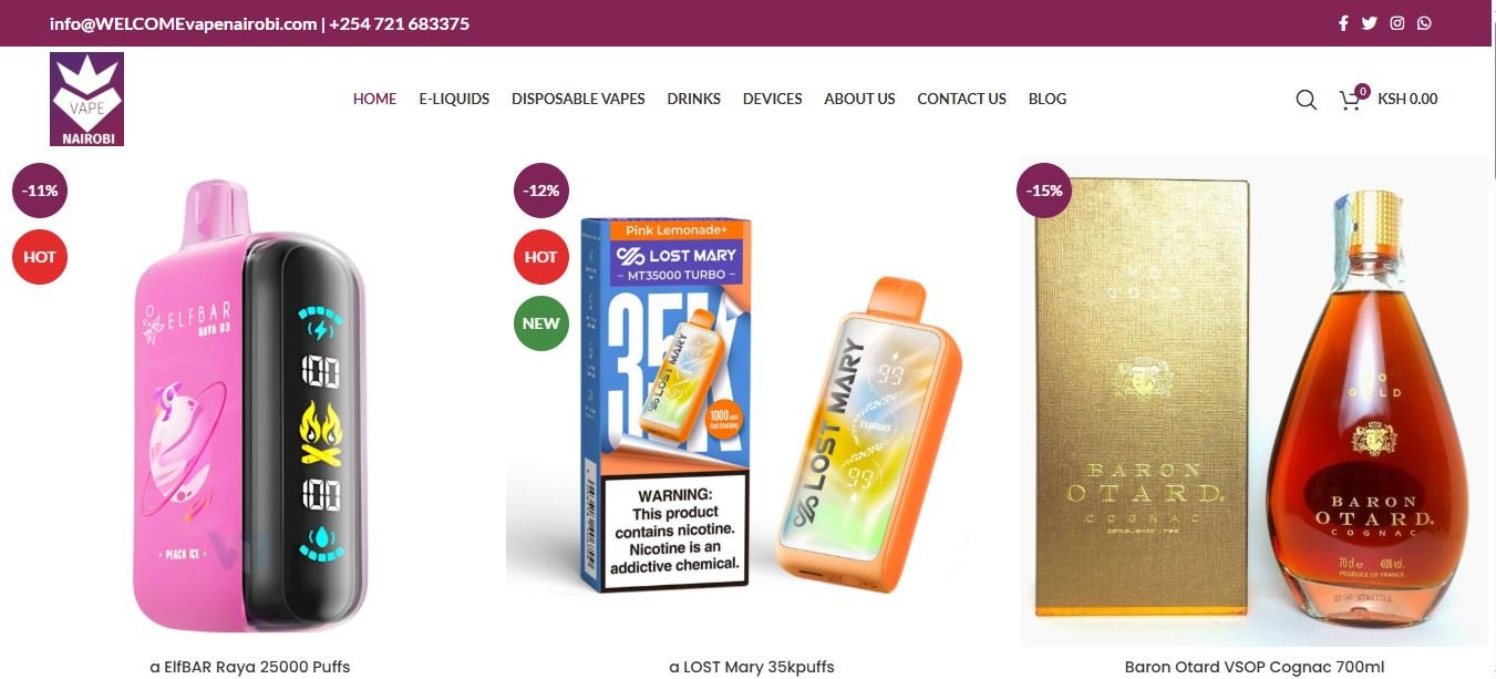 vapenairobi.com preview